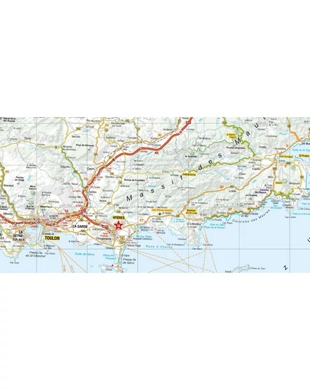 Cartographia Franciaország résztérkép - Provence - Alpok - Cote d'Azur  - Marco Polo - 9783575019103