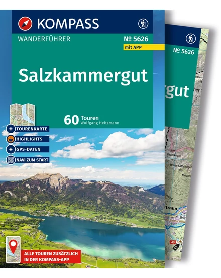 Cartographia K 5627 Salzkammergut turistakalauz térképpel 9783991544326