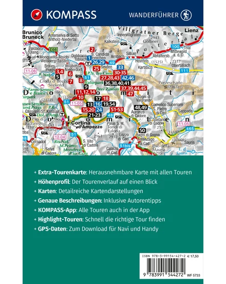 Cartographia K 5733 Sextner Dolomiten, NP Drei Zinnen turistakalauz térképpel 9783991544272