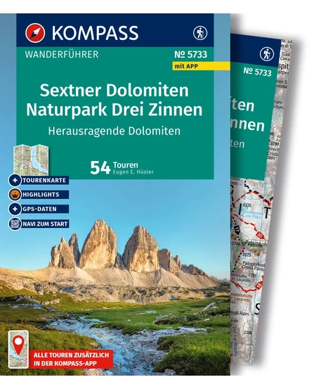 Cartographia K 5733 Sextner Dolomiten, NP Drei Zinnen turistakalauz térképpel 9783991544272