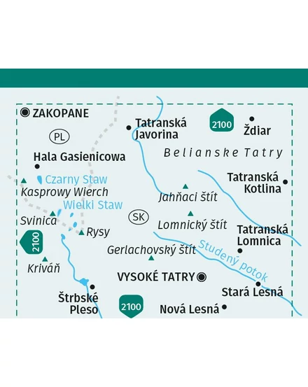 Cartographia K 2130 Magas-Tátra turistatérkép 9783991541783