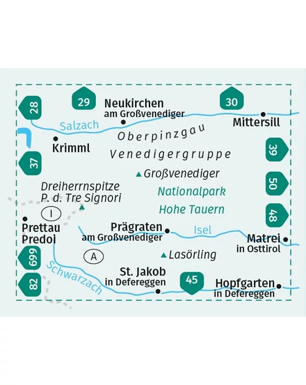 Cartographia K 38 Venedigergruppe turistatérkép 9783991215998