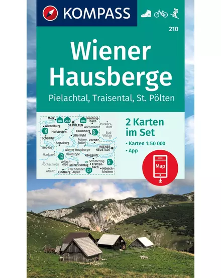 Cartographia K 210 Wiener Hausberge turistatérkép 9783991213925