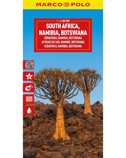 Cartographia Dél-Afrika, Namíbia, Botswana térkép 9783575021861