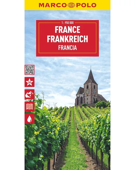 Cartographia Franciaország térkép 9783575017710