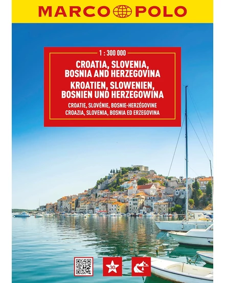 Cartographia Horvátország, Szlovénia, Bosznia-Hercegovina atlasz - Marco Polo 9783575018786