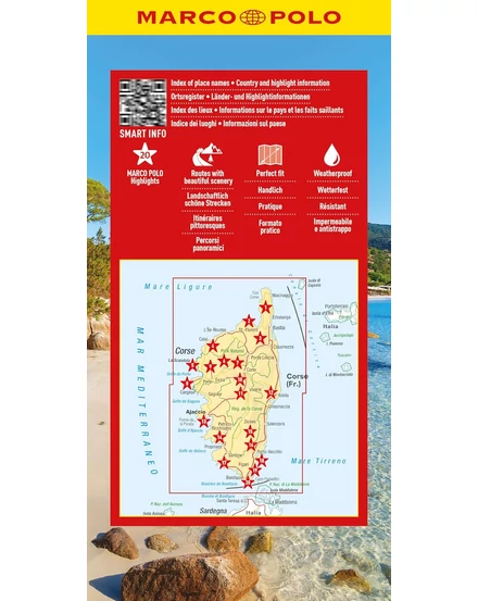Cartographia Korzika térkép 9783575018595