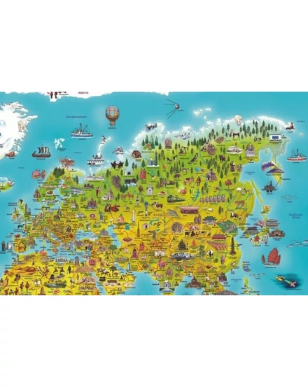 Világ falitérkép gyerekeknek - német nyelvű (Marco Polo)