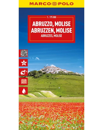 Cartographia Olaszország résztérkép 1:200 000 .- Abruzzen, Molise 9783575018816