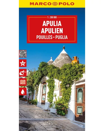 Cartographia Olaszország résztérkép: Puglia/Apulia - Marco Polo 9783575021526