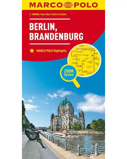 Cartographia Németország résztérkép - Berlin, Brandenburg környéke - Marco Polo 9783829740654