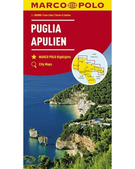 Cartographia Olaszország résztérkép: Puglia/Apulia - Marco Polo 9783829739832