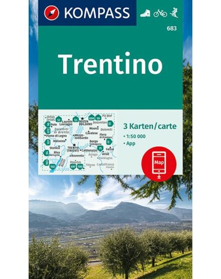 Cartographia  - K 683 Trentino turistatérkép