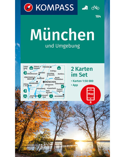 Cartographia K 184 München és környéke turistatérkép 9783991210290