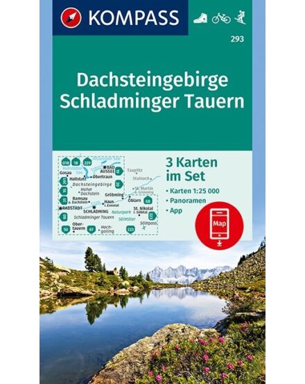 Cartographia K 293 Dachsteingruppe, Schladminger Tauern turistatérkép 9783990448625