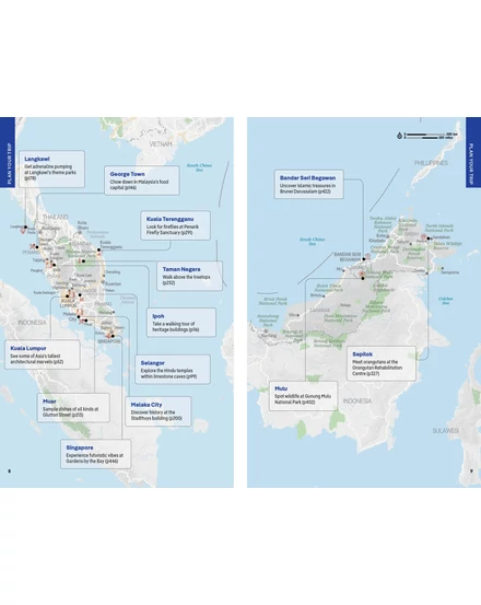 Malajzia, Szingapúr és Brunei útikönyv Lonely Planet (angol)
