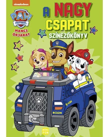 Cartographia Mancs őrjárat - A nagy csapat színezőkönyv - Móra-9789636033330