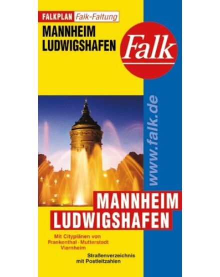 Cartographia Mannheim, Ludwigshafen térkép - Falk 9783884452349