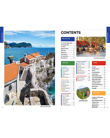 Montenegro útikönyv Lonely Planet (angol)