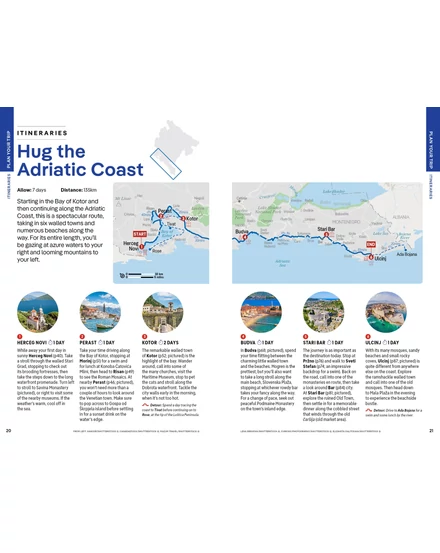 Montenegro útikönyv Lonely Planet (angol)