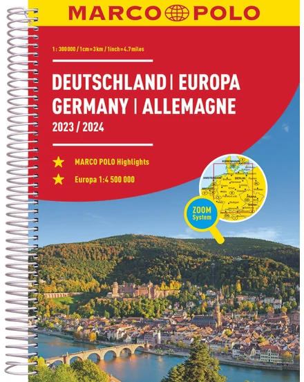 Cartographia - Németország, Európa atlasz - Marco Polo - 9783575016461