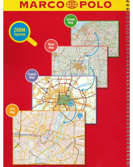 Cartographia - Németország - Európa atlasz - Marco Polo - 9783829736930