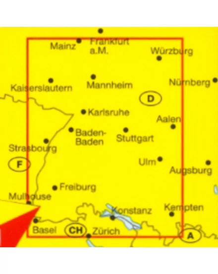 Cartographia Németország résztérkép - 11. Baden-Württemberg - Marco Polo - 9783829740722