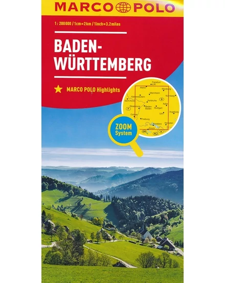 Cartographia Németország résztérkép - 11. Baden-Württemberg - Marco Polo - 9783829740722
