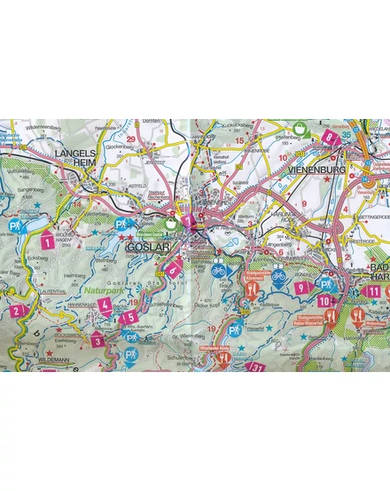 Németország szabadidőtérkép 18. Harz - Marco Polo - 9783829743716