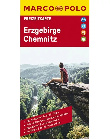 Cartographia  - Németország szabadidőtérkép 23. Érchegység, Chemnitz - Marco Polo - 9783829743853