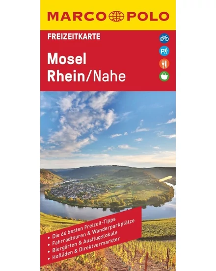 Cartographia  - Németország szabadidőtérkép 26. Mosel, Rajna, Nahe - Marco Polo - 9783829743860