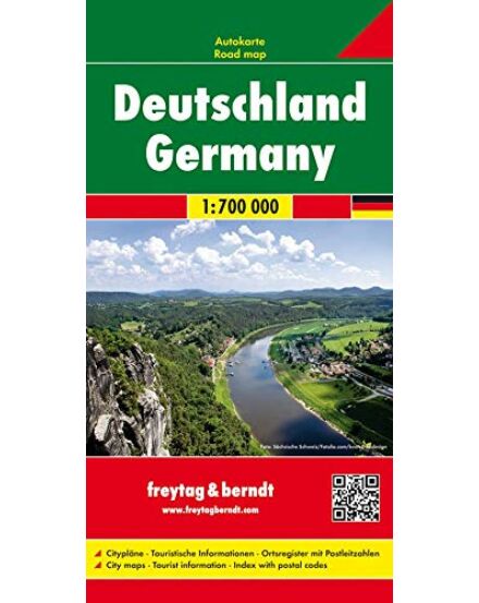 Cartographia Németország keményborítós térkép - Freytag 9783850842631