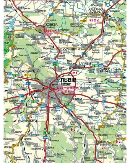 Cartographia - Nyugat-Ukrajna, Lviv Comfort térkép - 9788381900836