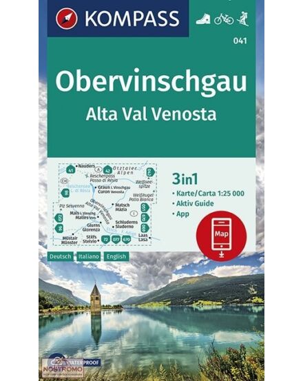 Cartographia K 041 Obervinschgau - Alta Val Venosta turistatérkép 9783990446171