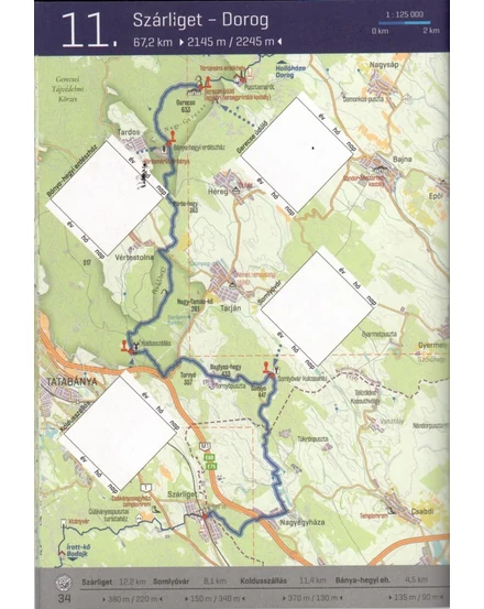 Cartographia Országos Kéktúra útvonalvázlat és igazolófüzet 9786158035422