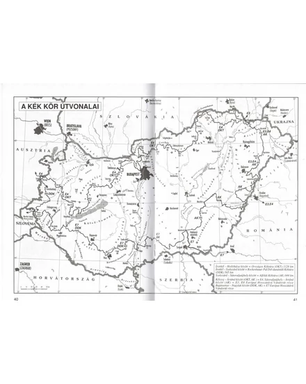 Cartographia Országos Kéktúra útvonalvázlat és igazolófüzet 9786158035422
