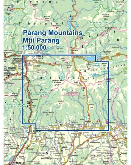 Cartographia - Páring-hegység turistatérkép MN12
