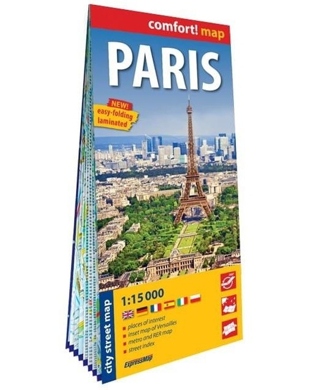 Cartographia Párizs  Comfort térkép - Expressmap -9788381907798