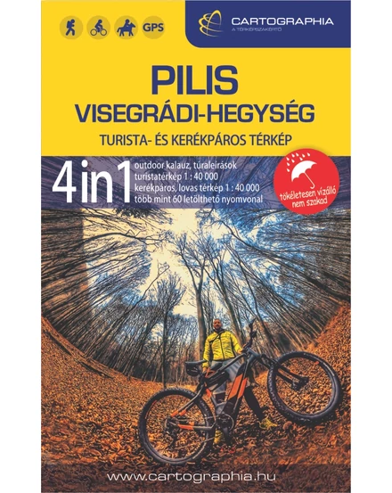 Pilis és Visegrádi hegység 4in1 outdoor kalauz + vízálló térkép + AJÁNDÉK 4.000 Ft értékű kupon