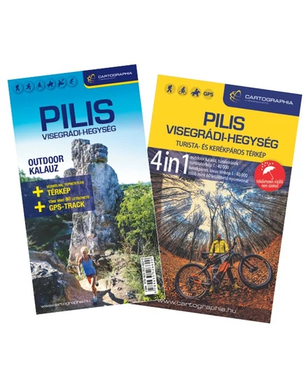 Pilis és Visegrádi hegység 4in1 outdoor kalauz + vízálló térkép + AJÁNDÉK 4.000 Ft értékű kupon