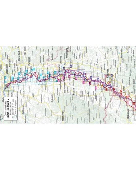 Cartographia Rajna kerékpáros kalauz 2. Basel - Mainz (német) - Esterbauer-9783850009577