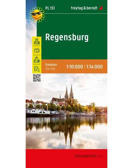 Cartographia Regensburg turisztikai várostérkép - Freytag - 9783707919608
