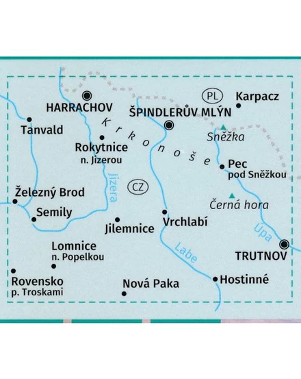 K 2087 Riesengebirge/Krkonose/Óriáshegység turistatérkép 1:25 000