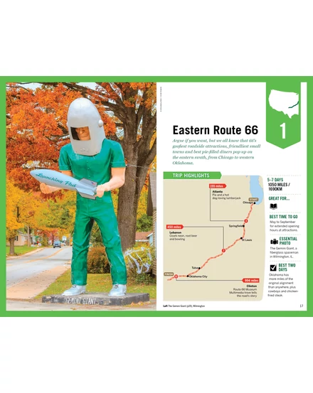 Cartographia Road Trip - Route 66 útikönyv Lonely Planet (angol) 9781787016378