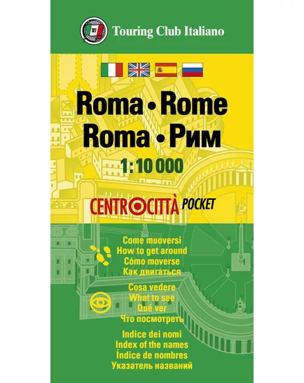 Cartographia Róma mini várostérkép - TCI - 9788836576371
