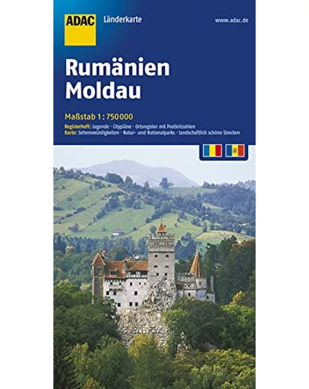 Cartographia Románia, Moldova térkép - ADAC 9783826423512