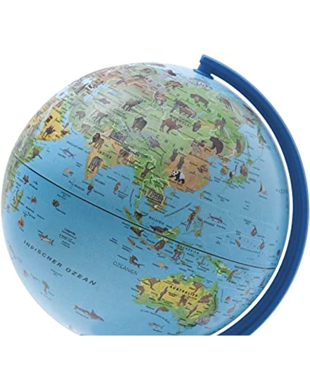 Cartographia  - Safari 16 cm földgömb - állatvilág tematikával, gyerekeknek, angol - 8007239011571