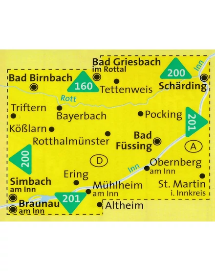 KOMP 0200 Niederbayerisches Baderdreieck 1:25 000 Kompass