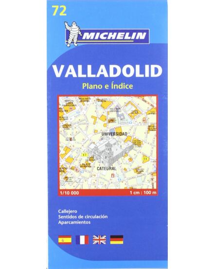 Cartographia Valladolid várostérkép 1:10 000 72 Michelin 9782067158474