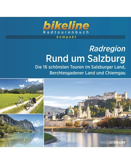Cartographia Salzburg és környéke kerékpáros kompakt kalauz - Esterbauer - 9783850009539